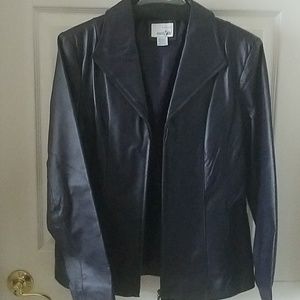 Beautiful purple leather jacket